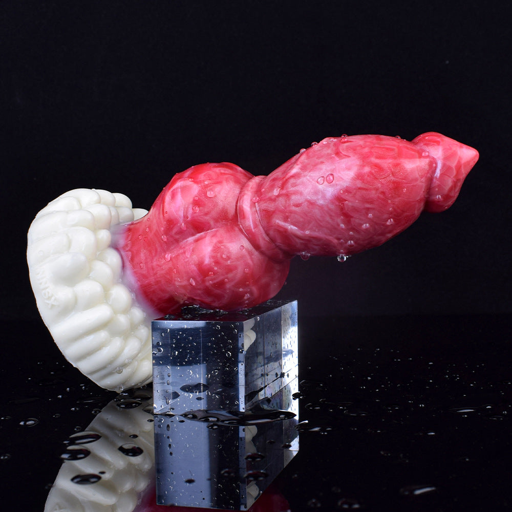 Fantasy Huge Dog Dildo - Big Knotted Animal Penis Vagina Masturbator Anal Plug Toy