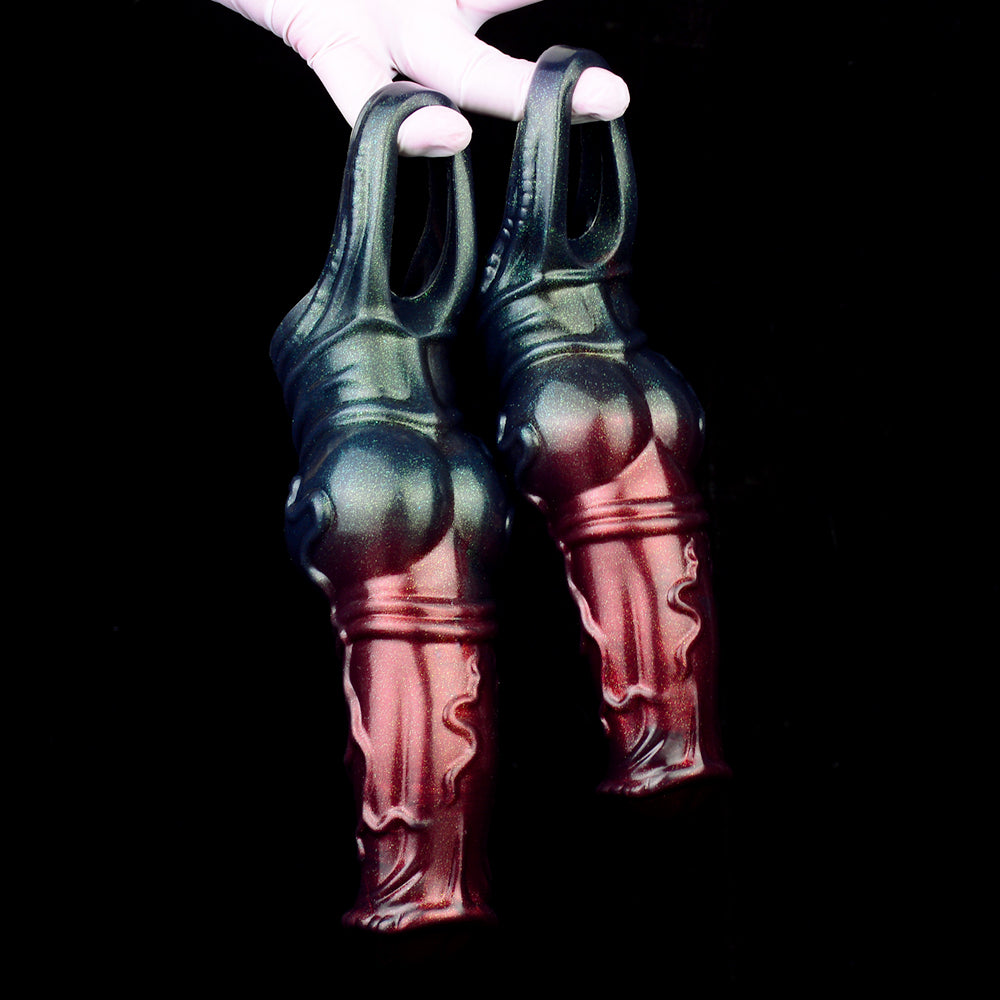 Fantasy Horsedildo Penishülle - Cockring Verzögerung Ejakulation Extender Sexspielzeug für Männer