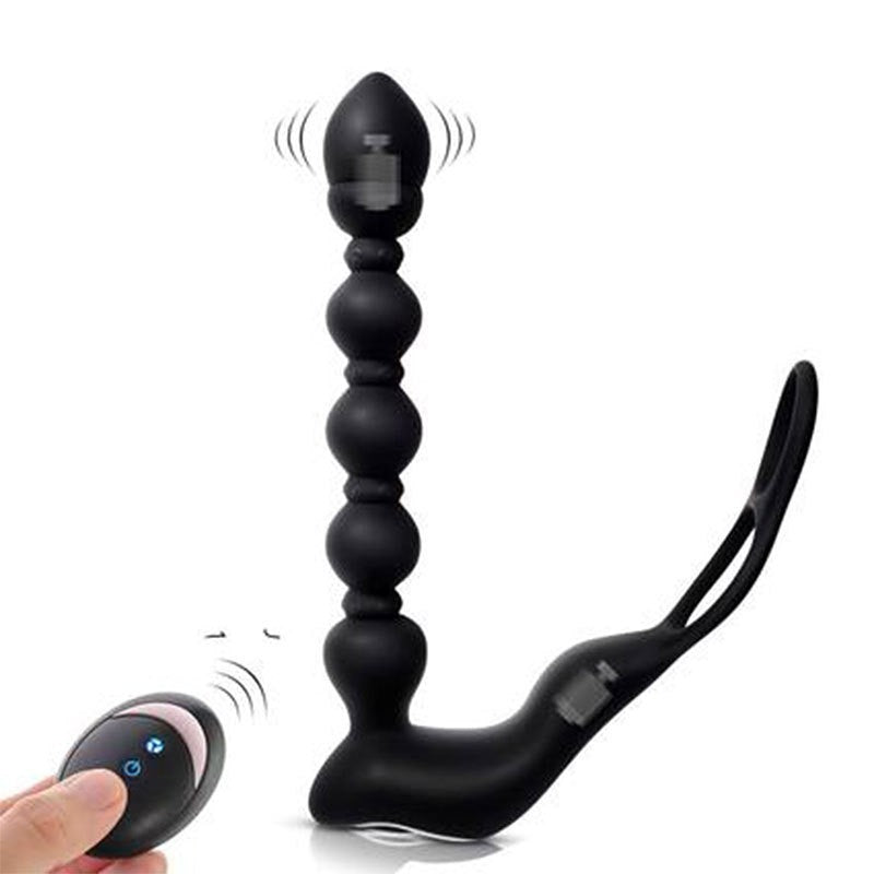 Fernbedienung Analkugeln Prostata-Massagegerät – vibrierender Penisring, männliches Sexspielzeug