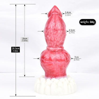 Fantasy Huge Dog Dildo - Big Knotted Animal Penis Vagina Masturbator Anal Plug Toy
