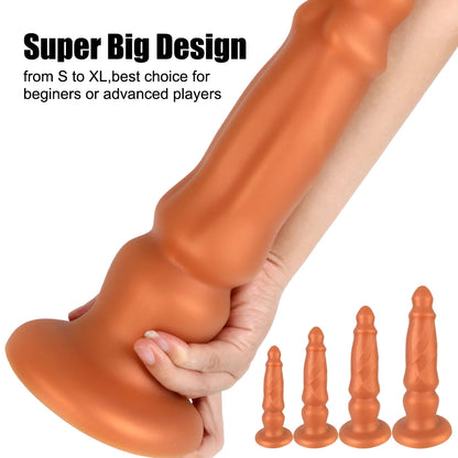 Riesiger Analdildo – Silikon-Anal-Expander-Butt-Plug-Prostata-Massagegerät