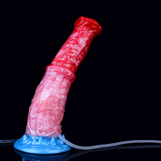 Ejakulierender aufblasbarer Monsterdildo, großer Analplug – Fantasy Horsedildo Prostatamassagegerät Milch 