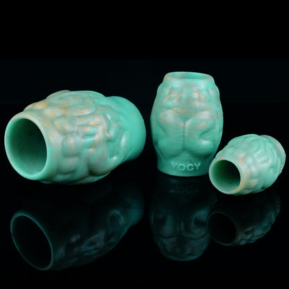 Anneau pénien en silicone - Entraîneur d'éjaculation de retard de pénis en forme de Monstedildo