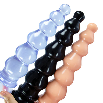Riesige Analperlen-Silikondildos – weicher Riesendildo-Buttplug mit großem Saugnapf
