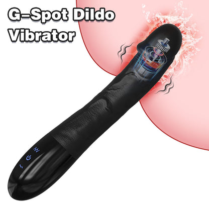 Realistischer schwarzer Eichel-Dildo, G-Punkt-Vibrator – vibrierender Höschen-Analdildo, Sexspielzeug für Frauen