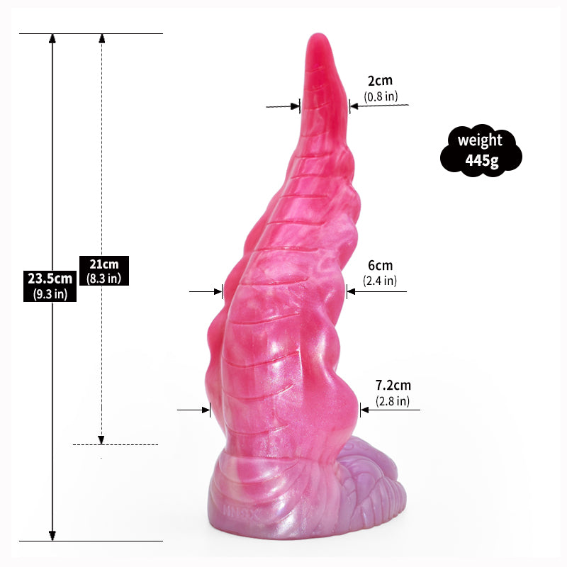 Gode ​​dragon en silicone à tentacules fantastiques – Intrus du point G inspiré des extraterrestres pour femmes