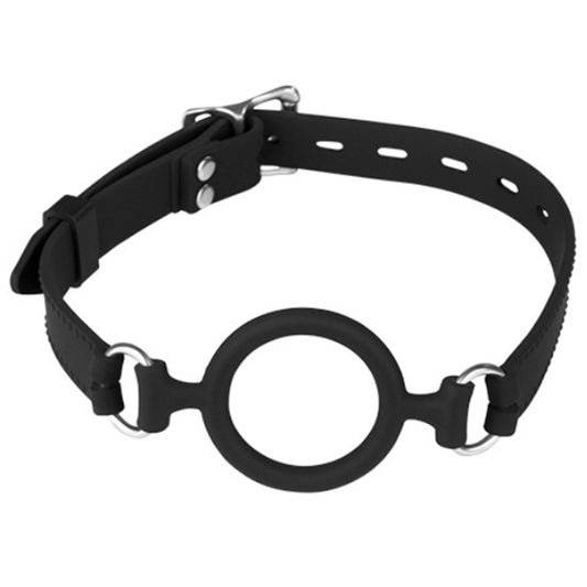 Jouets BDSM Ring Gag en silicone - Contraintes de bondage taille réglable