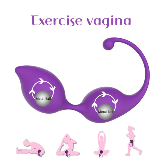 Medizinischer Silikon-Kegelball – vibrierendes Höschen mit Metallball, vaginale Straffungsübung