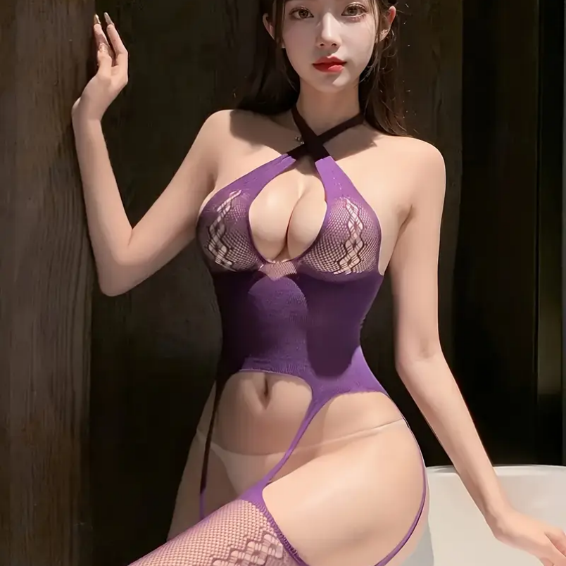 Seduction Sheer Lingerie – Female Black Bodysuit for Unapologetic Allure